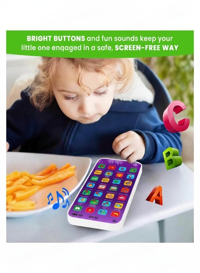 YUIOP - EduPhone Educational Type-C Rechargeable Musical Toy - 28 Functions Recording, Alphabet, Numbers, Varnmala, Animal Sounds, Nursery Rhymes in English & Hindi (Purple (Unicron Theme)) - Image 5